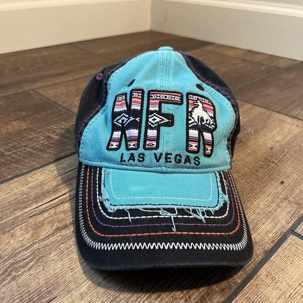 Women's Rodeo NFR Las Vegas Hat Cap PRCA 60 Yr Anniversary Trucker Farm Cowboy